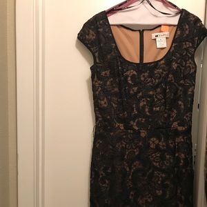 Tadashi black lace dress